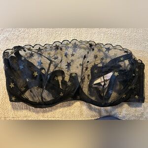 Victoria Secret Sheer Black Star Bralette